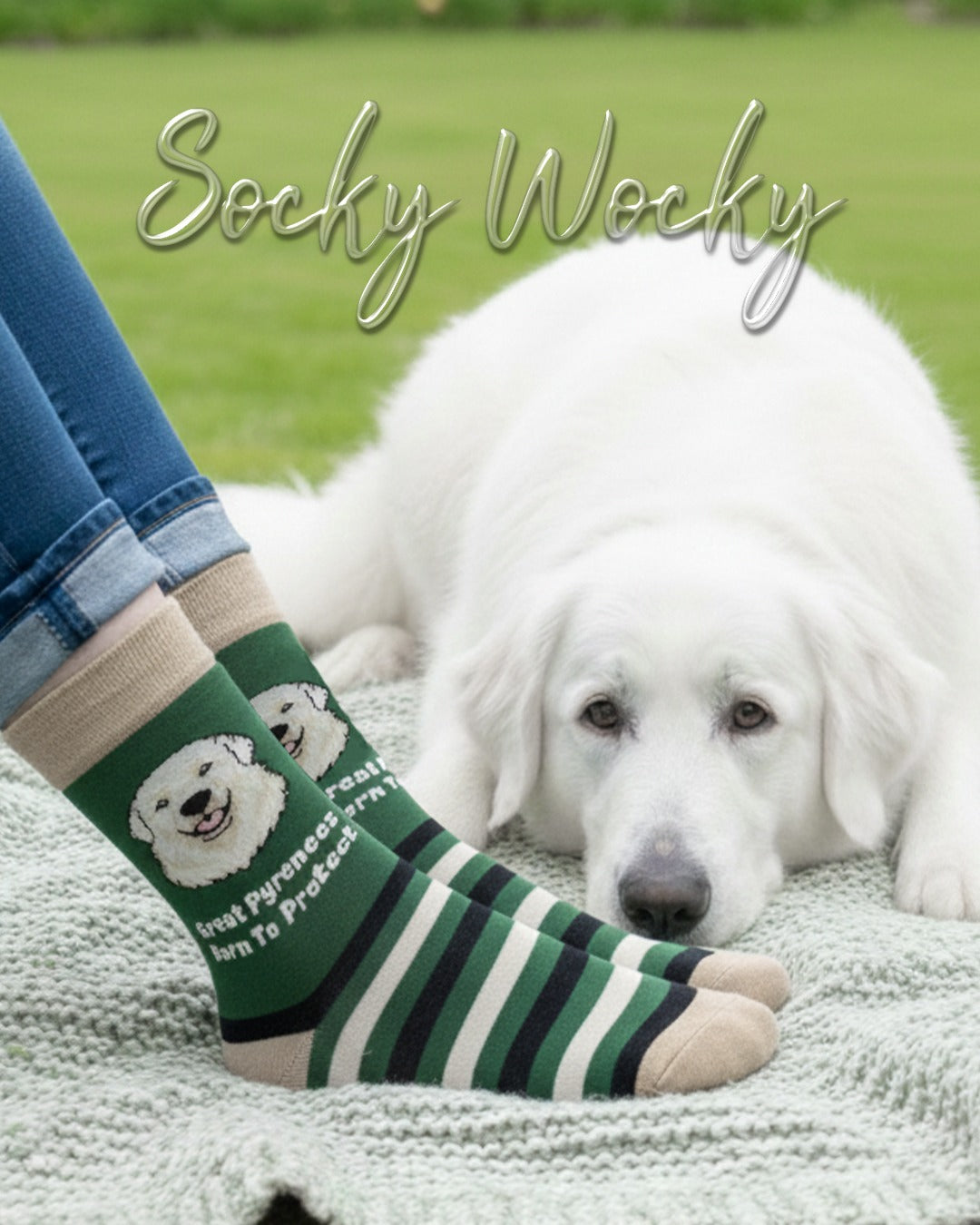 Great Pyrenees Socks Mountain Dog Series